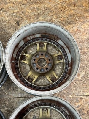 JDM RareOZ PEGASO 17x8J+35 9J+35 PCD114.3 5-hole 5H Deep Rim Out of Pro (No Tires) - 画像 (9)
