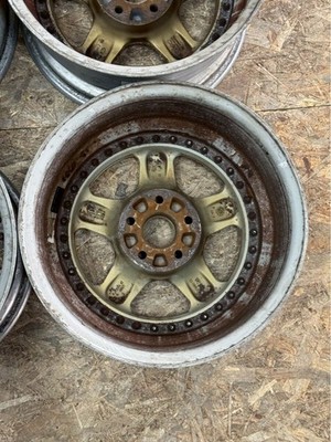JDM RareOZ PEGASO 17x8J+35 9J+35 PCD114.3 5-hole 5H Deep Rim Out of Pro (No Tires) - 画像 (10)