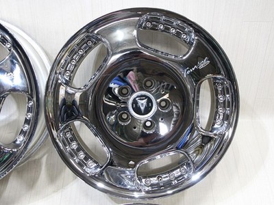 JDM C150 Rare WORK RYVER DT3 Chrome 2P 2-piece 18x8J+45 PCD114.3 JDM U No Tires - Image 3