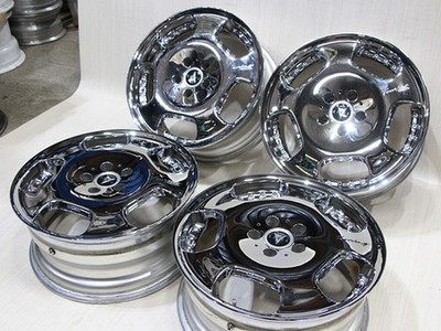 JDM C150 Rare WORK RYVER DT3 Chrome 2P 2-piece 18x8J+45 PCD114.3 JDM U No Tires - Image 6