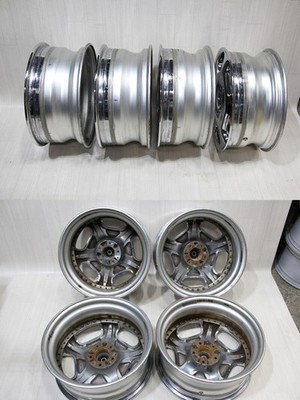 JDM C150 Rare WORK RYVER DT3 Chrome 2P 2-piece 18x8J+45 PCD114.3 JDM U No Tires - Image 10