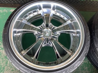 JDM Used WORK LS Jubilee 20x9J +25 10J +30 5H 114.3 Set of 4 235/35R20 (No Tires) - 画像 (2)