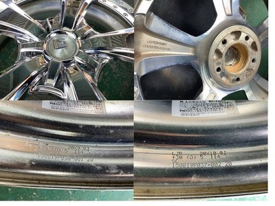 JDM Used WORK LS Jubilee 20x9J +25 10J +30 5H 114.3 Set of 4 235/35R20 (No Tires) - 画像 (4)