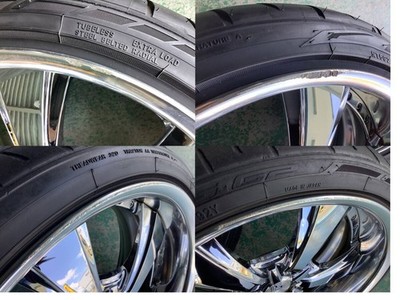JDM Used WORK LS Jubilee 20x9J +25 10J +30 5H 114.3 Set of 4 235/35R20 (No Tires) - 画像 (5)