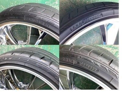 JDM Used WORK LS Jubilee 20x9J +25 10J +30 5H 114.3 Set of 4 235/35R20 (No Tires) - 画像 (6)