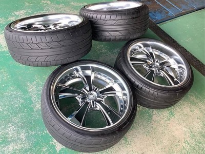 JDM Used WORK LS Jubilee 20x9J +25 10J +30 5H 114.3 Set of 4 235/35R20 (No Tires) - 画像 (10)