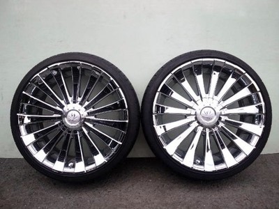 JDM CRIMSON MYRTLE DEVIAS CHROME 8.5J +45 5H 114.3 120 245/30R20 Athle (No Tires)