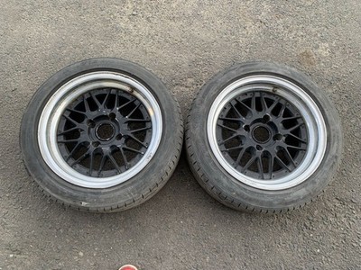 JDM Rare DoriDori Mesh 15 PCD114.3 4H 7J AE86 2-Wheel Set (No Tires)