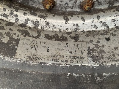 JDM Rare DoriDori Mesh 15 PCD114.3 4H 7J AE86 2-Wheel Set (No Tires) - 画像 (6)