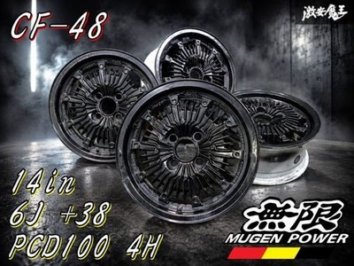 JDM Nothing Limited Mugen MUGEN CF-48 146J +38 PCD100 4H4 hole Wheel 4 No Tires