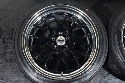JDM WORK Meister M1R 18-inchPCD100 7.5J +43ROADSTONE225/40R18Prius Cor No Tires - Image 4
