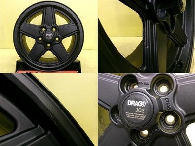 JDM Rare out-of-print LEONARD DRAG 902 6.5J 155/114.3 +25 Repair Base (No Tires) - 画像 (4)