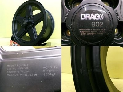 JDM Rare out-of-print LEONARD DRAG 902 6.5J 155/114.3 +25 Repair Base (No Tires) - 画像 (7)