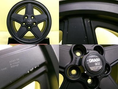 JDM Rare out-of-print LEONARD DRAG 902 6.5J 155/114.3 +25 Repair Base (No Tires) - 画像 (8)