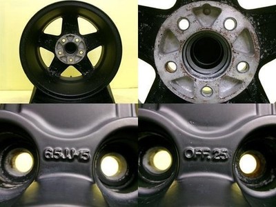 JDM Rare out-of-print LEONARD DRAG 902 6.5J 155/114.3 +25 Repair Base (No Tires) - 画像 (10)