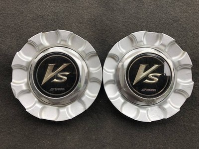 JDM WORK VS Used Wheel Center Caps Set of 2 Individuals No Tires