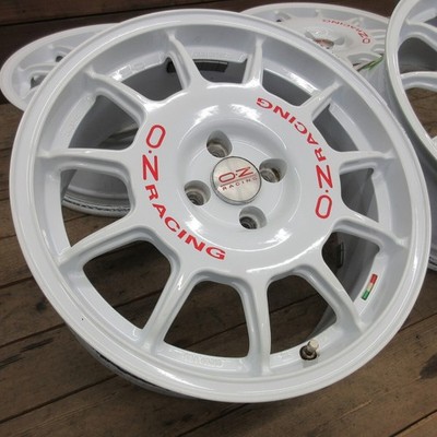 JDM OZ Racing Legenda white 17x7J+37 4H-98 aluminum wheels 4-piece set (No Tires)