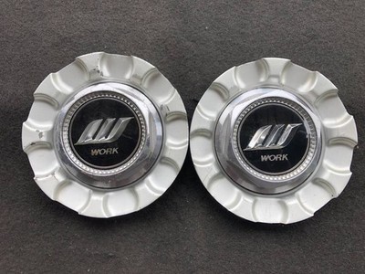JDM WORK Work Used Wheel Center Caps Set of 2 Individual No Tires