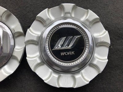 JDM WORK Work Used Wheel Center Caps Set of 2 Individual No Tires - Image 3