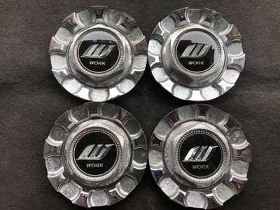JDM WORK work Used Wheel Center Caps Set of 4 Individual No Tires
