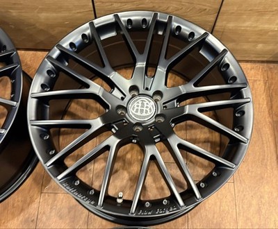 JDM Rolf Hartge FLOW FORGED 9JX21ET40 10JX21ET45 PCD112 matte black pa No Tires - Image 3