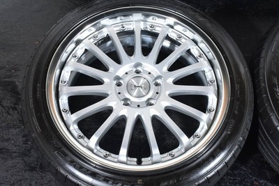 JDM WEDS Maverick 815F 18-inch wheelsPCD114.3 7.5J +38Goodyear Eagle R No Tires - Image 4