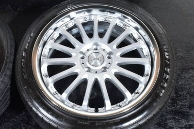 JDM WEDS Maverick 815F 18-inch wheelsPCD114.3 7.5J +38Goodyear Eagle R No Tires - Image 5