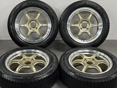 JDM Used YOKOHAMA wheel set 4-piece set 15x6.0J +45 PCD 100 185/60 (No Tires) - 画像 (2)