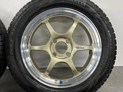 JDM Used YOKOHAMA wheel set 4-piece set 15x6.0J +45 PCD 100 185/60 (No Tires) - 画像 (7)