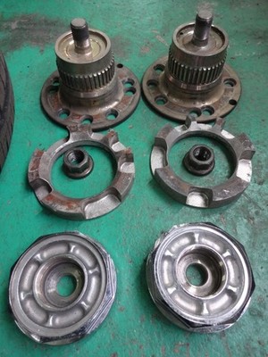JDM Fortex Imperial Center Rock late model 2-Wheel Set tire warts remai (No Tires) - 画像 (2)