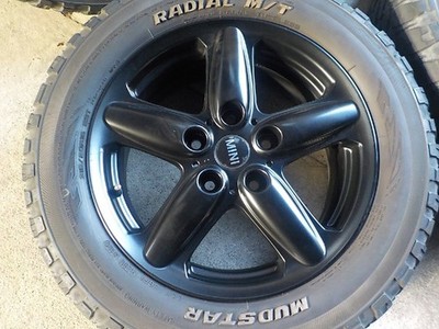 JDM BMW Mini Black Suvar Genuine 16-inch M/T Tire 4-Book Set 6.5J +46 No Tires - Image 3