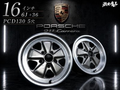 JDM Rare PORSCHE 911 Carrera 3.2L 166J +36 PCD130 5-hole Hooks Alloy W No Tires