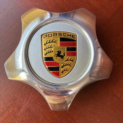 JDM Genuine Porsche wheel center cap aluminum part number 7L5.601.149 No Tires - Image 4