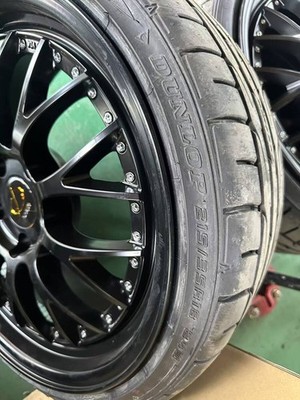 JDM 20km mileage DUNLOP tires Twin spoke wheels 188J +42 5 holes PCD11 No Tires - Image 3
