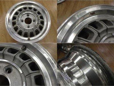 JDM Used Wheels 4Book Nissan Skyline Genuine Kenmeri C110 14-inch 5.5J No Tires - Image 2