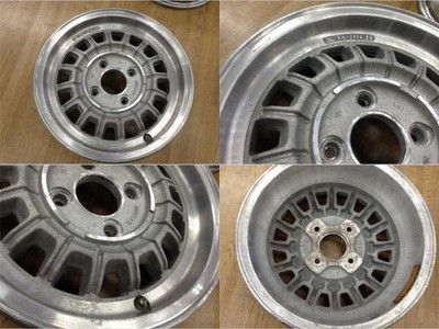 JDM Used Wheels 4Book Nissan Skyline Genuine Kenmeri C110 14-inch 5.5J No Tires - Image 5
