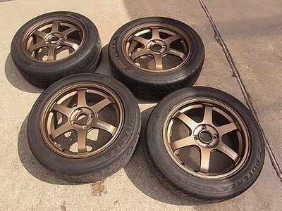 JDM Rare ND5RC Roadster RAYS TE37 SONIC 166.5J +45 PCD100 4-hole Note No Tires - Image 2