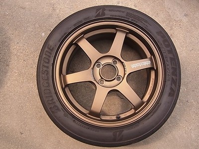 JDM Rare ND5RC Roadster RAYS TE37 SONIC 166.5J +45 PCD100 4-hole Note No Tires - Image 4