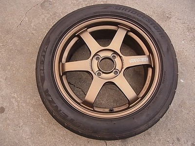JDM Rare ND5RC Roadster RAYS TE37 SONIC 166.5J +45 PCD100 4-hole Note No Tires - Image 5