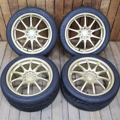 JDM RAYS VOLKRACING CE28N gold forging 188.5J+52 DUNLOP 245/40R18 Tire No Tires - Image 2