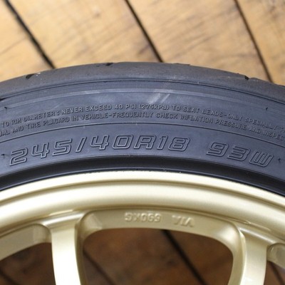 JDM RAYS VOLKRACING CE28N gold forging 188.5J+52 DUNLOP 245/40R18 Tire No Tires - Image 8