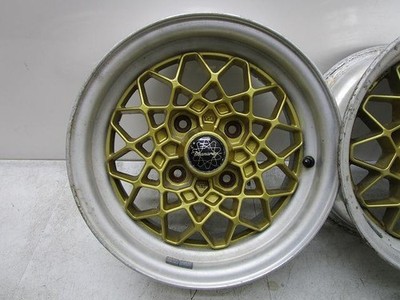 JDM 14manalei 6J+12 114.3 Mesh Gold Used Aluminum Wheels for Classic C No Tires - Image 3