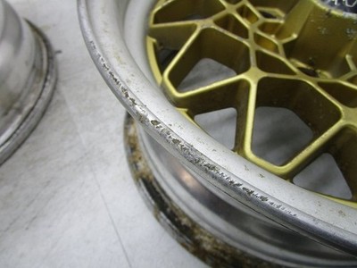 JDM 14manalei 6J+12 114.3 Mesh Gold Used Aluminum Wheels for Classic C No Tires - Image 6