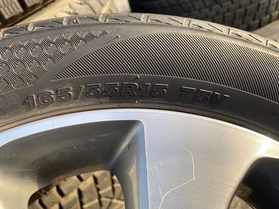 JDM Mitsubishi DBA-B11 wheels 165/55R15 tires. (No Tires) - 画像 (2)