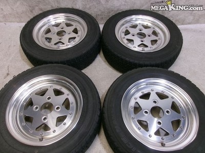 JDM Rare T-SPEED 12-inch wheels 5J+25 4-hole PCD101.6 2-piece with 155 No Tires