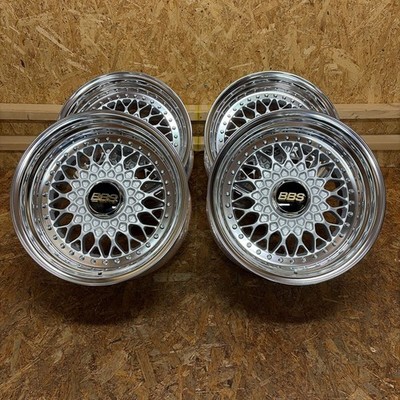 JDM Rare Size BBS RS Re-barreled  169J+21/9.5J+15 114.3/5 holes C No Tires