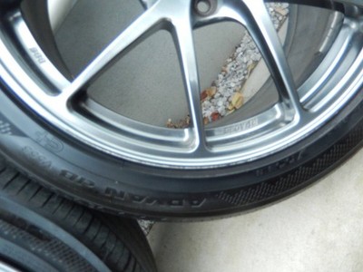 JDM BBS RI-A 035 189J + Yokohama ADVAN dB V553 245/40R18 4-Book Set<br No Tires - Image 4