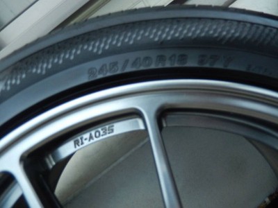 JDM BBS RI-A 035 189J + Yokohama ADVAN dB V553 245/40R18 4-Book Set<br No Tires - Image 5