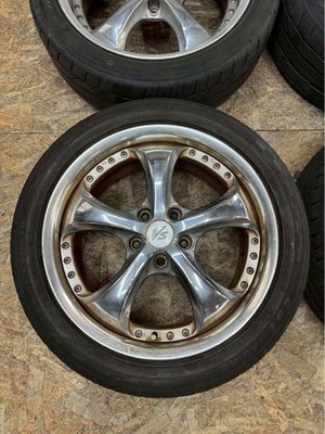 JDM RareWORK VS-KF 187.5J+45 7.5J+26 PCD114.3 5-hole 5H Chrome Plated No Tires - Image 2