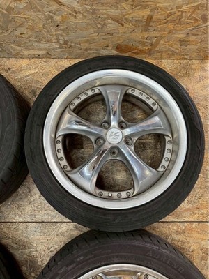 JDM RareWORK VS-KF 187.5J+45 7.5J+26 PCD114.3 5-hole 5H Chrome Plated No Tires - Image 4